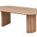 Table à manger ovale effet chêne vieilli bali 4