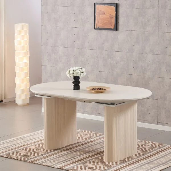 Table à manger ovale extensible nina 1