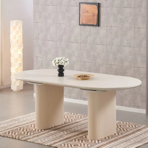 Table à manger ovale extensible nina 2
