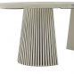 Table à manger ronde extensible rosana beige 4