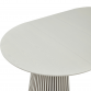 Table à manger ronde extensible rosana beige 5