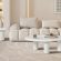 Table d’appoint effet ciment stephy ciment blanc 58 cm hawali home 2