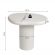 Table d’appoint effet ciment stephy ciment blanc 58 cm hawali home 9